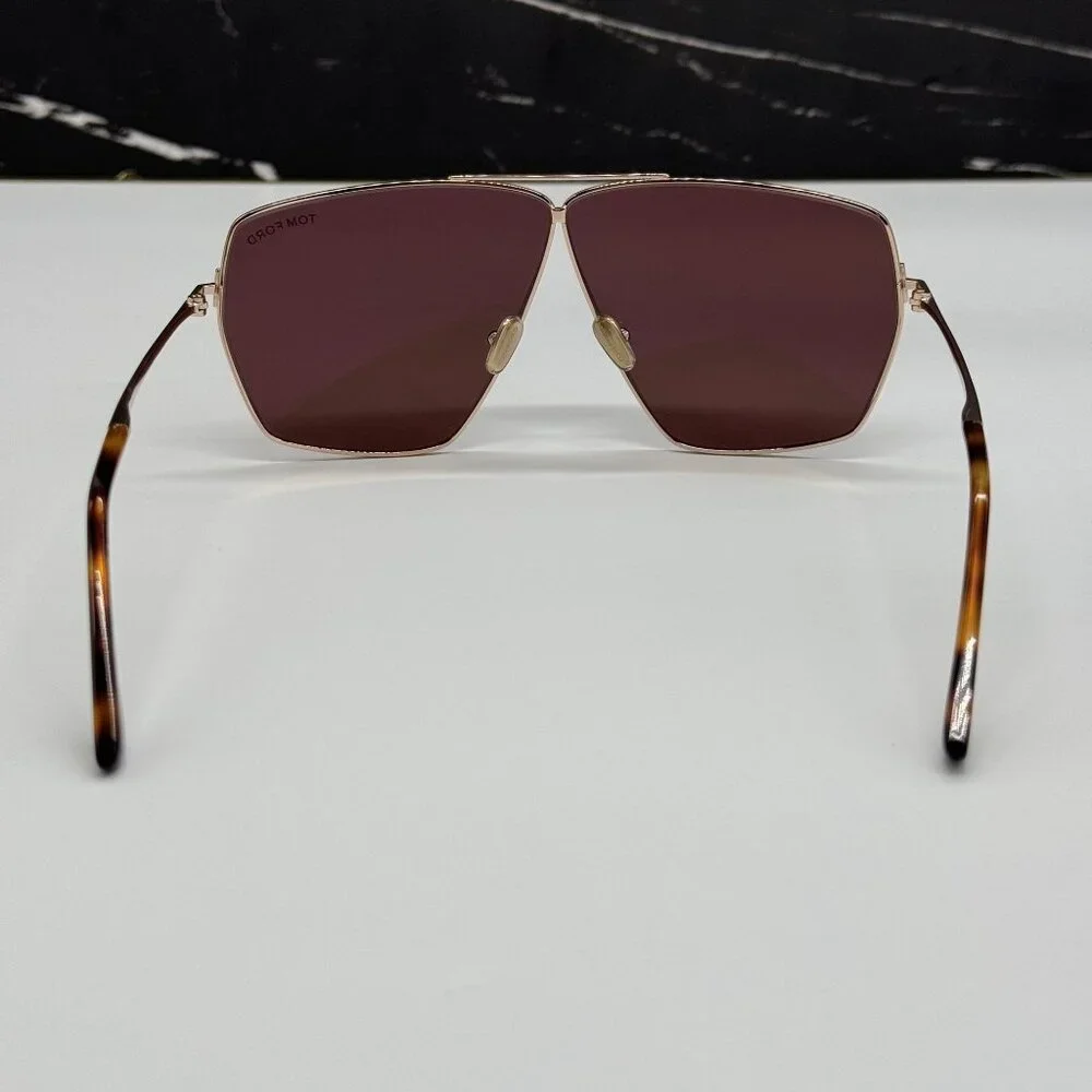 NEW TOM FORD STELLA TF1185 28E GOLD UNISEX SUNGLASSES FT1185 28E